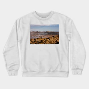 Newbiggin Bay at Low Tide Crewneck Sweatshirt